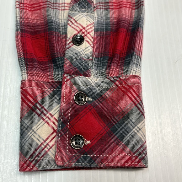 True Religion Women’s Western Plaid Flannel Shirt. Sz M - Picture 5 of 13